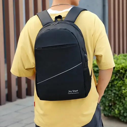 Міський рюкзак Joy Start js974 1937, чорний рюкзак для ноутбука з USB, 18 л, 45х29х14 см - фото 6