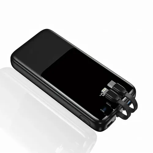Power Bank Lenyes PX251D 20000mAh с Быстрой Зарядкой QC3+PD и LED Дисплеем, реальная емкость, 22.5W, черный - фото 3