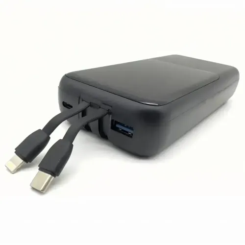 Power Bank Lenyes PX251D 20000mAh с Быстрой Зарядкой QC3+PD и LED Дисплеем, реальная емкость, 22.5W, черный - фото 4