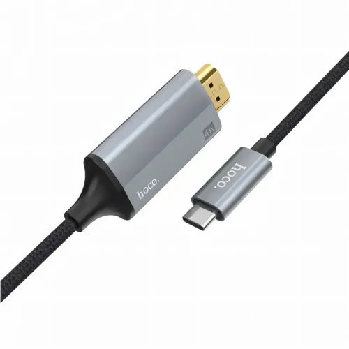 Кабель-перехідник HOCO UA13 Type-C на HDMI 4K, Full HD 4K/2K, адаптер 1.8 м з нейлону та алюмінію - фото 2