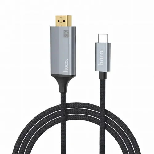 Кабель-перехідник HOCO UA13 Type-C на HDMI 4K, Full HD 4K/2K, адаптер 1.8 м з нейлону та алюмінію - фото 3