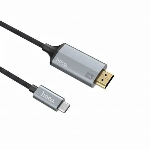 Кабель-перехідник HOCO UA13 Type-C на HDMI 4K, Full HD 4K/2K, адаптер 1.8 м з нейлону та алюмінію - фото 6