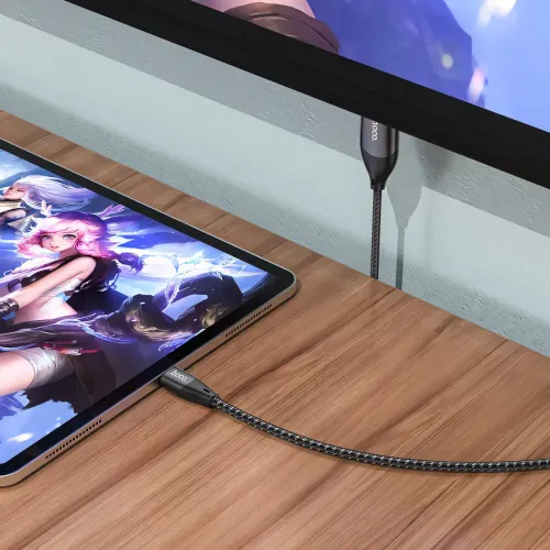 Кабель-перехідник HOCO UA13 Type-C на HDMI 4K, Full HD 4K/2K, адаптер 1.8 м з нейлону та алюмінію - фото 8