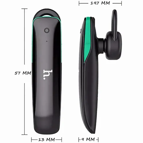 Беспроводная Bluetooth гарнитура HOCO E1 с микрофоном, 50mAh, радиус действия до 10 м, черный - фото 9