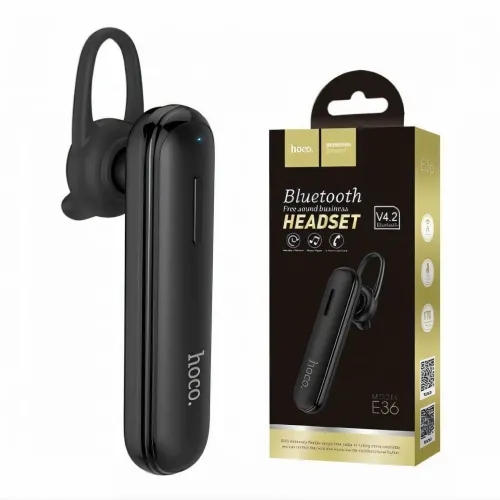Беспроводная Bluetooth гарнитура HOCO E36 Free sound, хендсфри моно с микрофоном и шумоподавлением, черный - фото 8