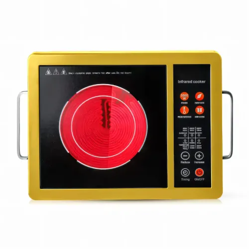Электроплита инфракрасная BITEK BT-8006 мощностью 3500 Вт с одной конфоркой Золотой - фото 3