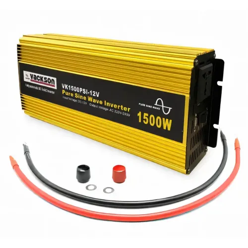 Автомобільний перетворювач напруги 1500 W, VACKSON PURE SINE INVERTER VK1500PSI-12V, чиста синусоїда - фото 5