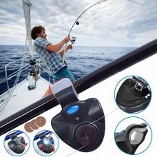Электронный сигнализатор поклевки для спининга New Fish Bite Alarm со световым индикатором и звуковым сигналом