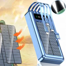 Мобильная зарядка POWER BANK 10000MAH + Solar, портативное зарядное устройство с быстрой зарядкой