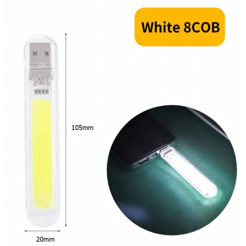 USB светодиодный фонарик LED 518 cob с сенсорным включением, Мини-светильник-брелок Usb для ноутбука, телефона - фото 5