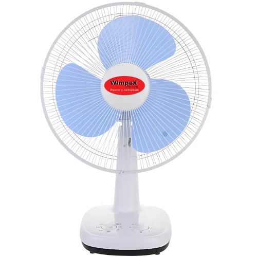 Настольный вентилятор Wimpex WX 1203 с таймером, авто поворот 120°, наклон 90°, диаметр 21 см, 220В - фото 2