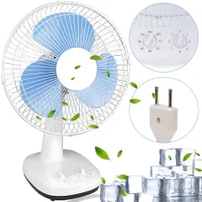 Настольный вентилятор Wimpex WX 1203 с таймером, авто поворот 120°, наклон 90°, диаметр 21 см, 220В