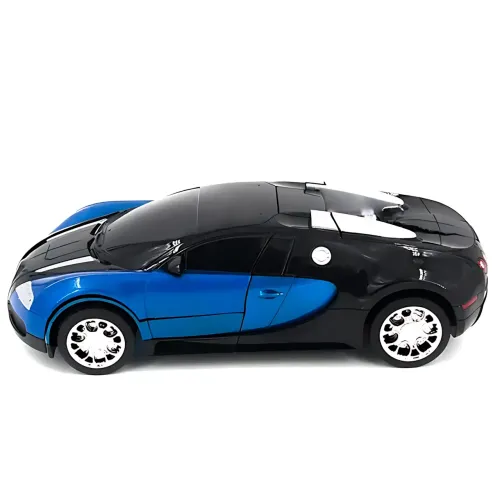 Машинка робот-трансформер Bugatti, робот машина бугатти Autobots Remote Control Car с пультом, синий - фото 8