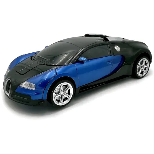 Машинка робот-трансформер Bugatti, робот машина бугатти Autobots Remote Control Car с пультом, синий - фото 6