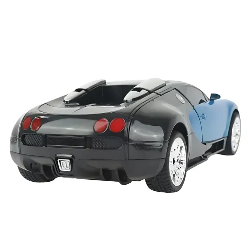 Машинка робот-трансформер Bugatti, робот машина бугатти Autobots Remote Control Car с пультом, синий - фото 10