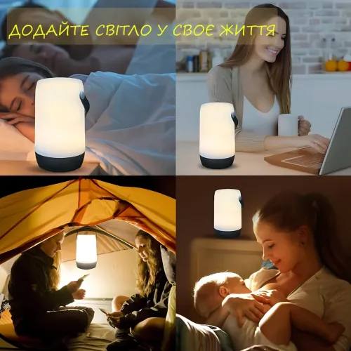 Аккумуляторный ручной фонарь HX032 с сенсорным управлением, регулируемой яркостью и двумя цветовыми режимами - фото 6