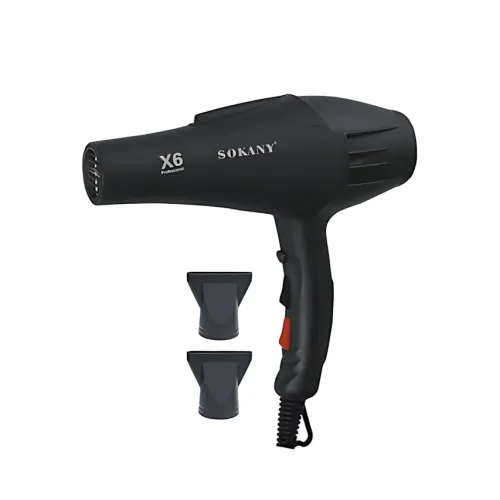 Фен SOKANY X6, 2200 Вт, 2 швидкості, з насадкою-концентратором у комплекті, робота від мережі + іонізація - фото 14