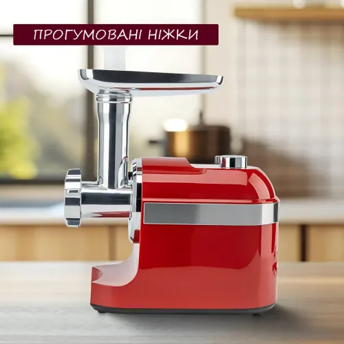 М'ясорубка електрична Rainberg RB-2270 3800 Вт з насадкою для томатів, реверсом, захистом від перевантаження - фото 12