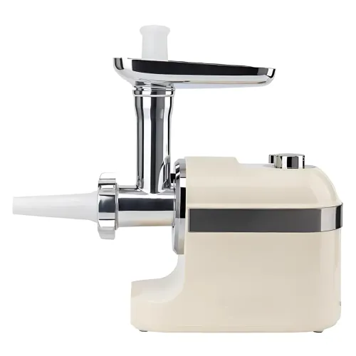 М'ясорубка електрична Rainberg RB-2270 3800 Вт з насадкою для томатів, реверсом, захистом від перевантаження Білий - фото 2