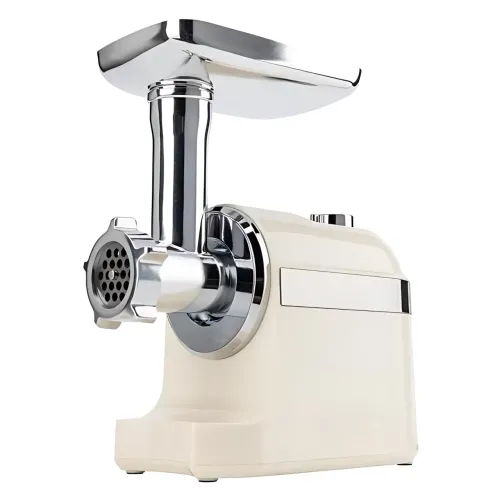 М'ясорубка електрична Rainberg RB-2270 3800 Вт з насадкою для томатів, реверсом, захистом від перевантаження Білий - фото 4