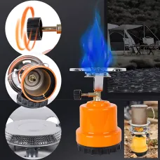 Портативная туристическая газовая горелка с пьезоподжигом, примус плита DYSTATE DY-03, походная газовая печь
