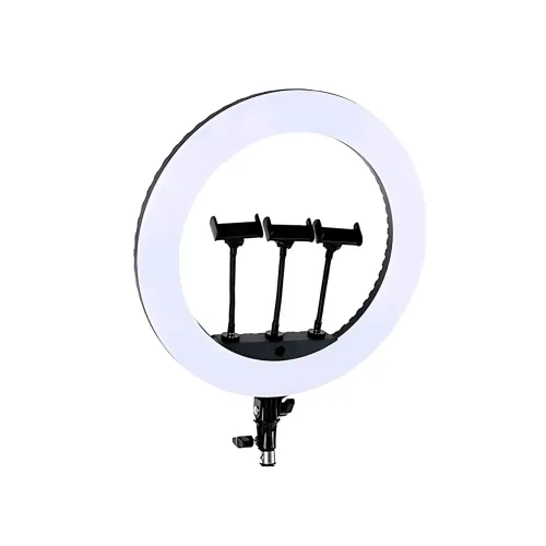 Профессиональная кольцевая LED лампа RL-21 54 см с пультом и держателями 70 W - фото 6