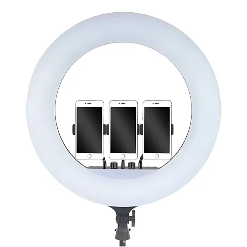 Профессиональная кольцевая LED лампа RL-21 54 см с пультом и держателями 70 W - фото 10
