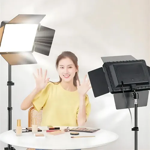 Светодиодная лампа блогера, видеосвет Camera light RL-900 c пультом 3000k-6500k - фото 16