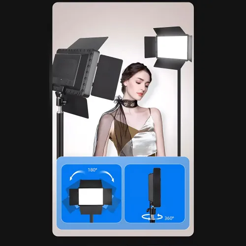 Светодиодная лампа блогера, видеосвет Camera light RL-900 c пультом 3000k-6500k - фото 10