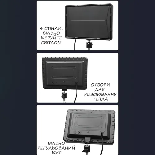 Светодиодная лампа блогера, видеосвет Camera light RL-900 c пультом 3000k-6500k - фото 14