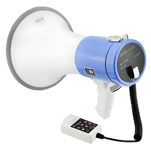 Громкоговоритель MEGAPHONE ER 66, 12v, рупор UKC 50 Вт с регулировкой громкости, сиреной, записью звука - фото 2