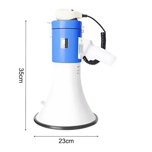 Громкоговоритель MEGAPHONE ER 66, 12v, рупор UKC 50 Вт с регулировкой громкости, сиреной, записью звука - фото 14
