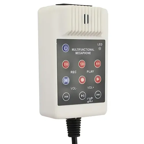 Громкоговоритель MEGAPHONE ER 66, 12v, рупор UKC 50 Вт с регулировкой громкости, сиреной, записью звука - фото 12