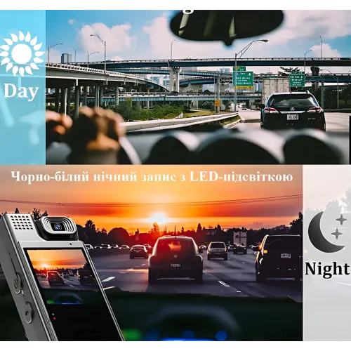 Нагрудная боди-камера L9 с дисплеем 1.3 дюйма, АКБ 1200 мА·ч, LED-подсветка, Wi Fi и датчик движения - фото 12