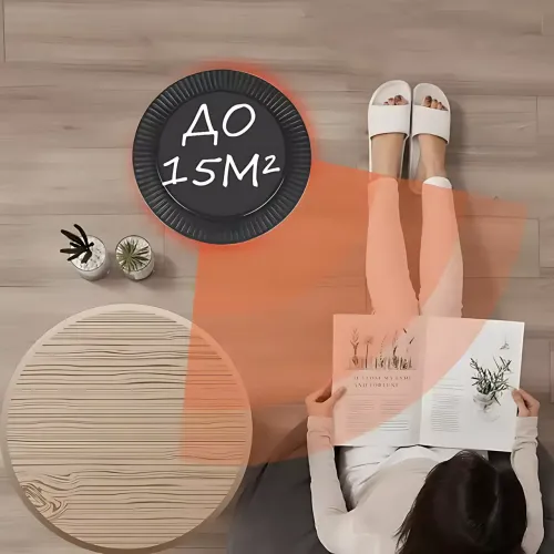 Тепловентилятор MS 5905 Domotec, 750/1500 Вт, керамічний нагрівач, обігрів та вентиляція до 15 м2 - фото 6