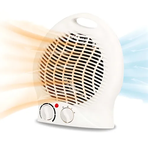 Дуйка Heater MS5902, тепловентелятор обогреватель Domotec до 20 м², работа от розетки, мощность 2000 Вт, белый - фото 8