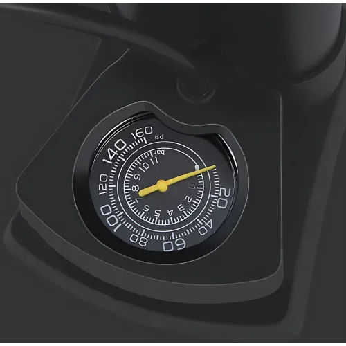 Насос ножной Air pump AND S98-2409-Y, двухцилиндровый мини-насос с универсальным нипелем и манометром - фото 8