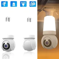 WiFi камера в патрон E27, камера Panda Eyes Q26 с датчиком движения, лампой, ночной съемкой и микрофоном