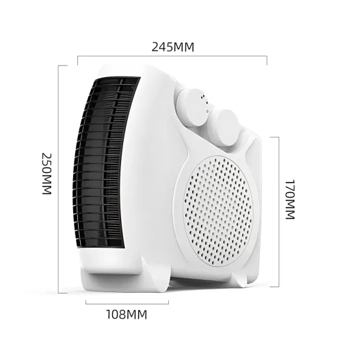 Дуйка Heater MS 5903 с терморегулятором, обогревом и вентиляцией, мощностью 2000Вт, индикатором работы, 20 м² - фото 18