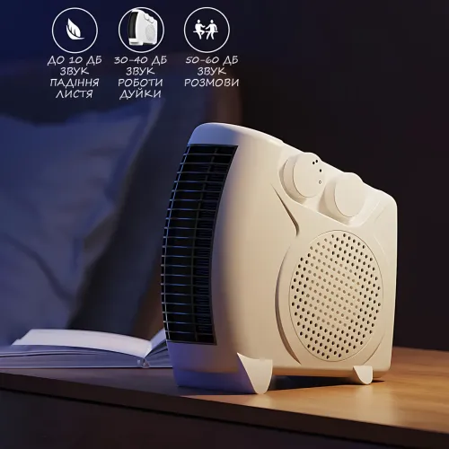 Дуйка Heater MS 5903 с терморегулятором, обогревом и вентиляцией, мощностью 2000Вт, индикатором работы, 20 м² - фото 8