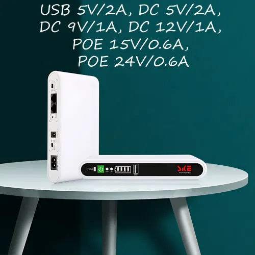 Бесперебойник UpS питания 8800 мАч, ИБП 8800 мАч с индикацией заряда, 17 Вт, разъемы USB, POE, DC - фото 16