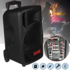 Портативная Bluetooth акустика Su-Kam BT100D аккумуляторная 500Вт с микрофоном, пультом, 12v\220v
