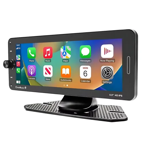 Портативный 7-дюймовый экран с Carplay, портативная стереосистема 601W в авто с и сенсорным экраном - фото 2