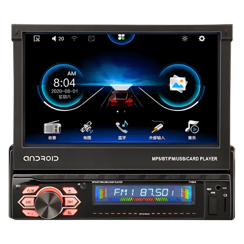 Автомагнитола 1DIN Android 9.0, 7 сенсорный экран, Wi-Fi, BT, 2+32 GB, Carplay, AHD, SRC - фото 2