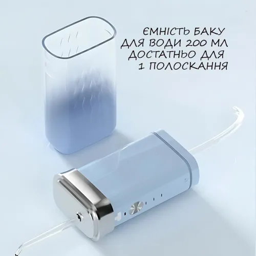 Ирригатор полости рта портативный с зарядкой от USB,  импульсный очиститель зубов LY-314 с 4 насадками - фото 8