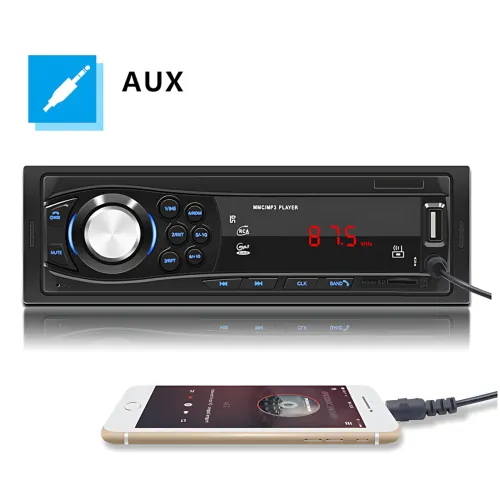 Автомагнитола MP3 JSD 306BT ISO со съемной панелью, 60Wx4, OEL-дисплей, трехполосный органайзер, FM, AUX, RCA - фото 12