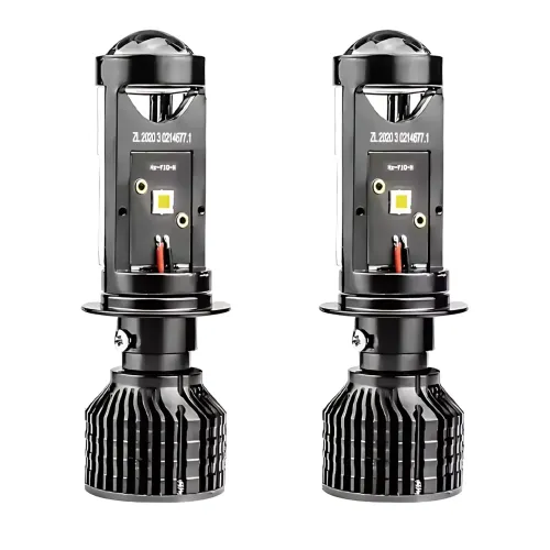 Светодиодные автомобильные лампы Y10 H4, авто LED лампа 70W, диаметр линзы 25 мм, белый свет 6000к, 9-16 В - фото 4