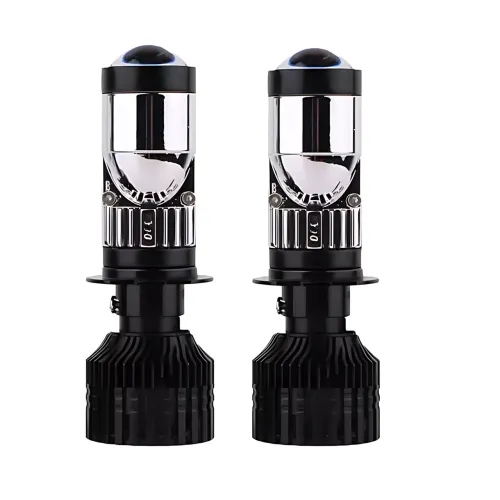 Светодиодные автомобильные лампы Y10 H4, авто LED лампа 70W, диаметр линзы 25 мм, белый свет 6000к, 9-16 В - фото 2