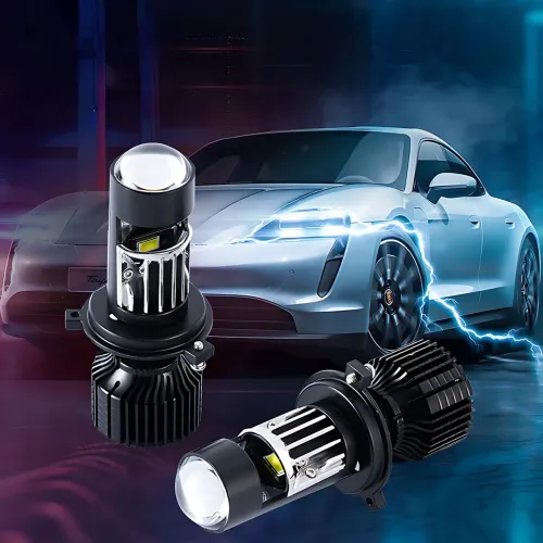 Светодиодные автомобильные лампы Y10 H4, авто LED лампа 70W, диаметр линзы 25 мм, белый свет 6000к, 9-16 В - фото 18