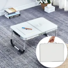 Складной компактный стол Folding table AND844-846 для ноутбука, пикника, кемпинга, белый